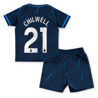 Chelsea Ben Chilwell #21 Bortadräkt Barn 2023-24 Kortärmad (+ Korta byxor)